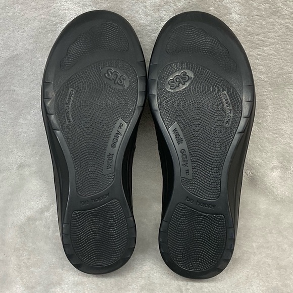 SAS Step Out Black Mary Jane Leather Shoes Womens Sz 7 1/2 W - Picture 6 of 7